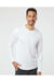 Paragon 210 Mens Islander Performance Long Sleeve Crewneck T-Shirt White Model Front