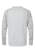 Paragon 216 Mens Cayman Performance Camo Colorblocked Long Sleeve Crewneck T-Shirt Aluminum Grey Flat Back