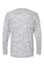 Paragon 217 Mens Pompano Performance Camo Long Sleeve Crewneck T-Shirt Aluminum Grey Flat Back