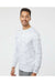 Paragon 217 Mens Pompano Performance Camo Long Sleeve Crewneck T-Shirt White Model Side