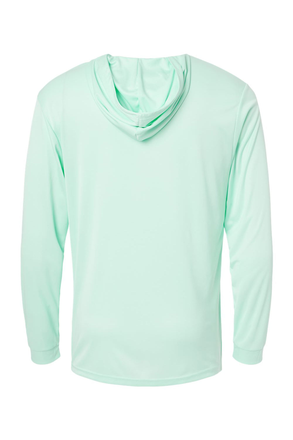 Paragon 220 Mens Bahama Performance Long Sleeve Hooded T-Shirt Hoodie Mint Green Flat Back