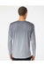 Paragon 225 Mens Barbados Performance Pin Dot Long Sleeve Crewneck T-Shirt Black/Light Charcoal Grey Model Back