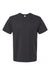 SoftShirts 400 Mens Organic Short Sleeve Crewneck T-Shirt Black Flat Front