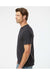 SoftShirts 400 Mens Organic Short Sleeve Crewneck T-Shirt Black Model Side
