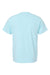 SoftShirts 400 Mens Organic Short Sleeve Crewneck T-Shirt Chambray Blue Flat Back