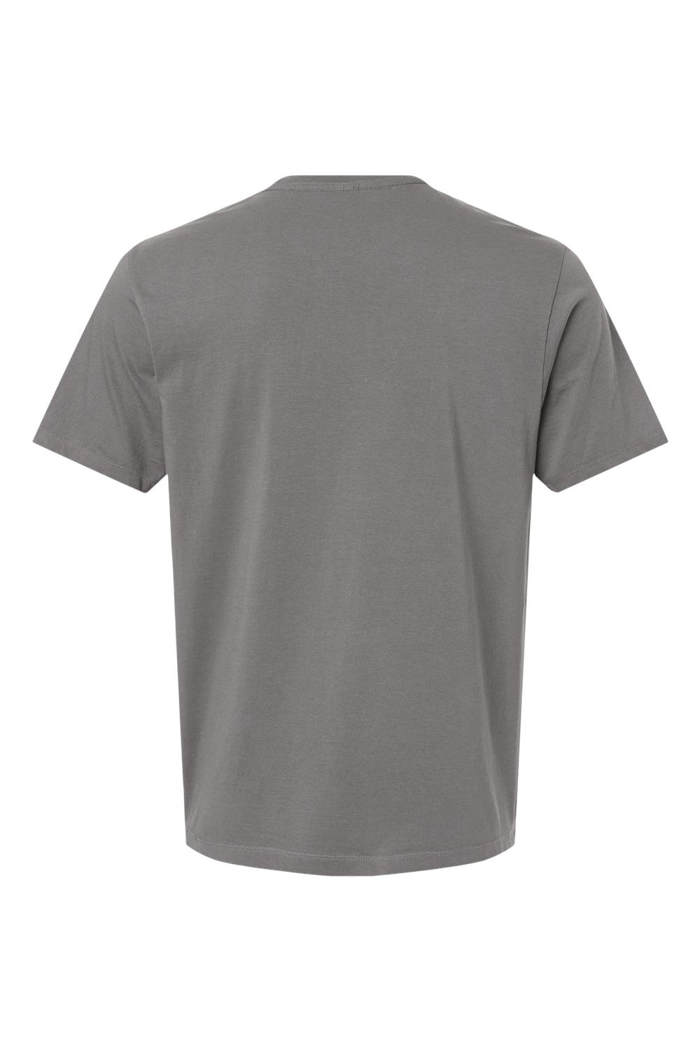 SoftShirts 400 Mens Organic Short Sleeve Crewneck T-Shirt Graphite Grey Flat Back