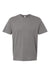 SoftShirts 400 Mens Organic Short Sleeve Crewneck T-Shirt Graphite Grey Flat Front