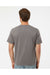 SoftShirts 400 Mens Organic Short Sleeve Crewneck T-Shirt Graphite Grey Model Back