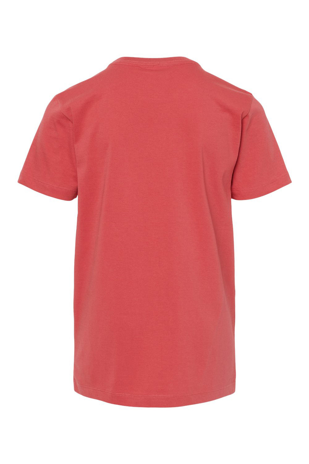SoftShirts 402 Youth Organic Short Sleeve Crewneck T-Shirt Brick Flat Back