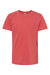 SoftShirts 402 Youth Organic Short Sleeve Crewneck T-Shirt Brick Flat Front