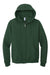 Jerzees 993M/993/993MR Mens NuBlend Pill Resistant Fleece Full Zip Hooded Sweatshirt Hoodie w/ Pockets Forest Green Flat Front