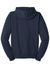 Jerzees 993M/993/993MR Mens NuBlend Pill Resistant Fleece Full Zip Hooded Sweatshirt Hoodie w/ Pockets Navy Blue Flat Back