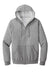 Jerzees 993M/993/993MR Mens NuBlend Pill Resistant Fleece Full Zip Hooded Sweatshirt Hoodie w/ Pockets Oxford Grey Flat Front