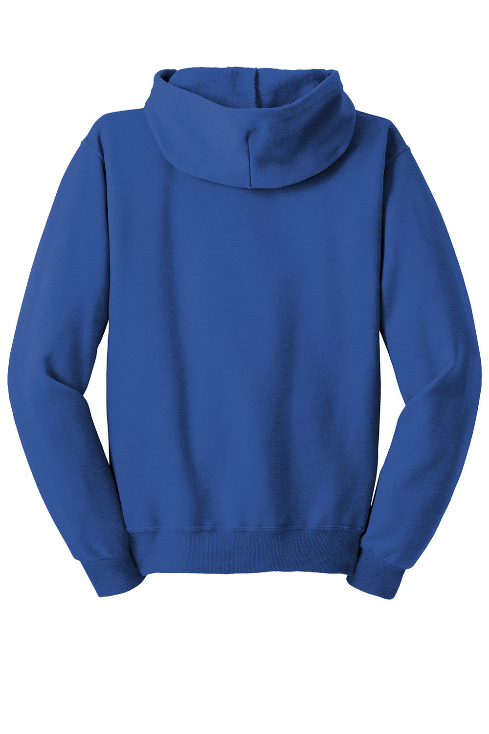 Jerzees 993M/993/993MR Mens NuBlend Pill Resistant Fleece Full Zip Hooded Sweatshirt Hoodie w/ Pockets Royal Blue Flat Back