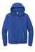 Jerzees 993M/993/993MR Mens NuBlend Pill Resistant Fleece Full Zip Hooded Sweatshirt Hoodie w/ Pockets Royal Blue Flat Front