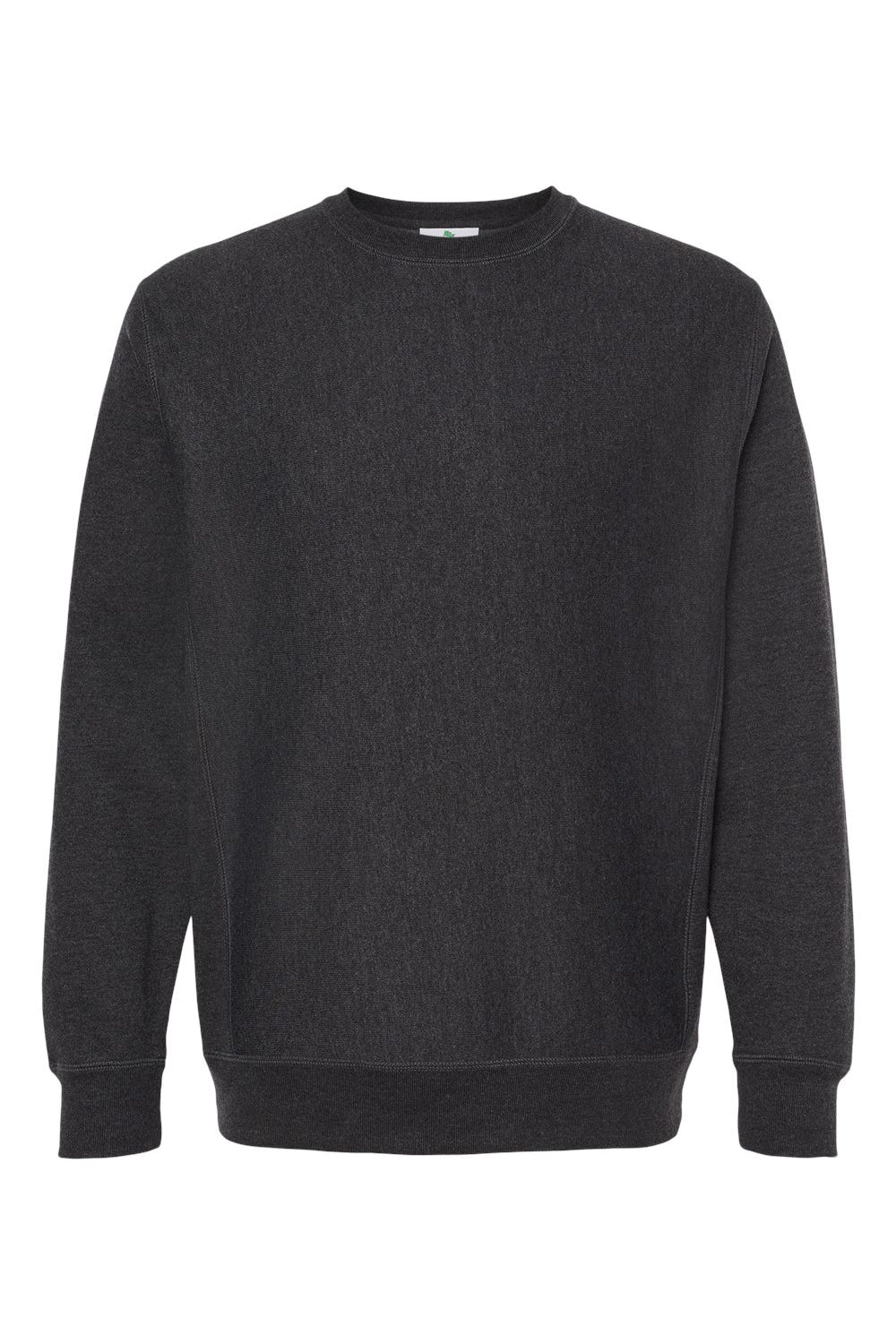 Independent Trading Co. IND5000C Mens Legend Crewneck Sweatshirt Heather Charcoal Grey Flat Front