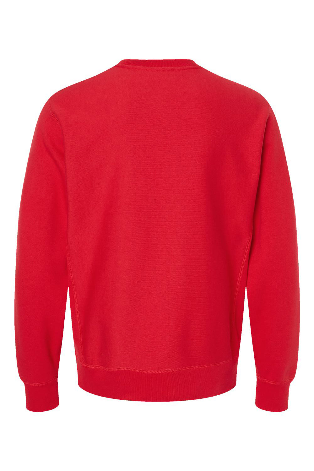 Independent Trading Co. IND5000C Mens Legend Crewneck Sweatshirt Red Flat Back