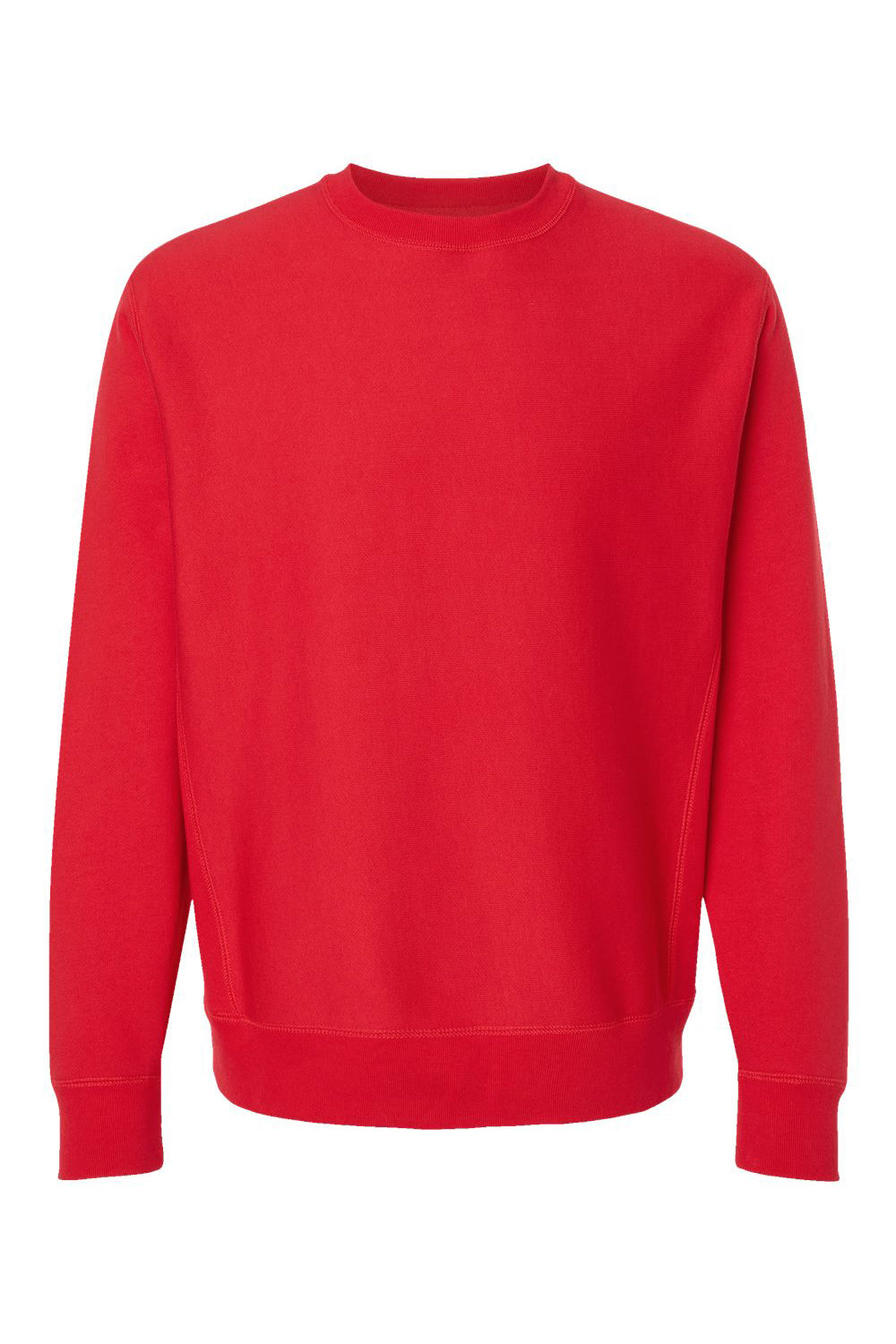 Independent Trading Co. IND5000C Mens Legend Crewneck Sweatshirt Red Flat Front