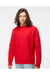 Independent Trading Co. IND5000C Mens Legend Crewneck Sweatshirt Red Model Front