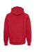 Independent Trading Co. IND5000P Mens Legend Hooded Sweatshirt Hoodie Red Flat Back