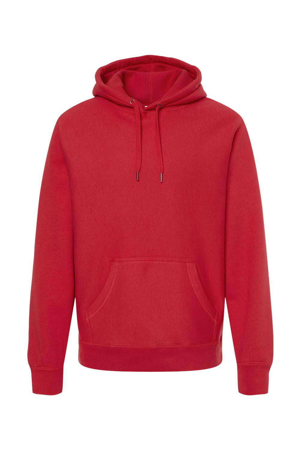 Independent Trading Co. IND5000P Mens Legend Hooded Sweatshirt Hoodie Red Flat Front