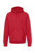 Independent Trading Co. IND5000P Mens Legend Hooded Sweatshirt Hoodie Red Flat Front