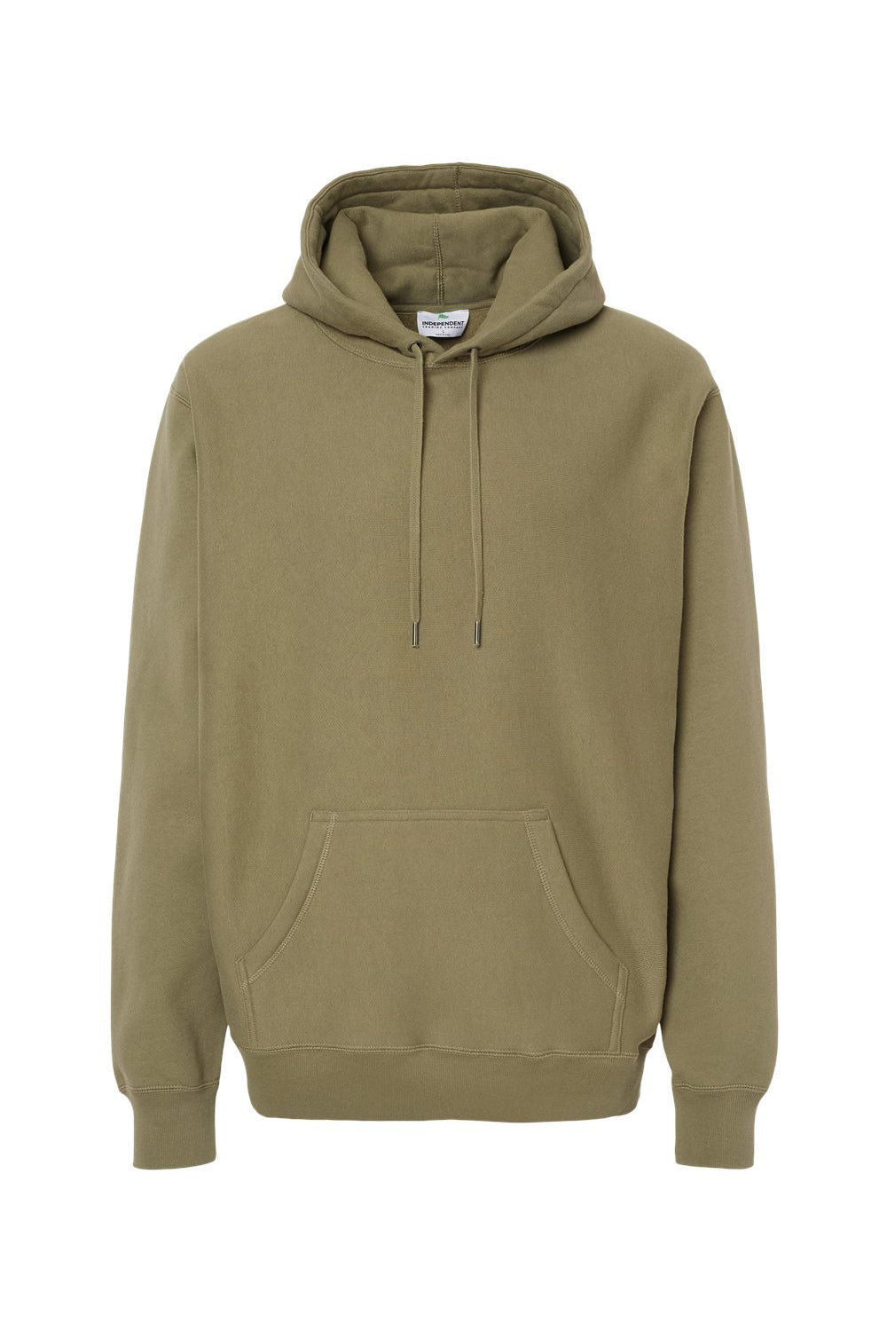 Independent Trading Co. IND5000P Mens Legend Hooded Sweatshirt Hoodie Olive Green Flat Front