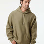 Independent Trading Co. Mens Legend Hooded Sweatshirt Hoodie - Olive Green