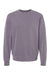 Independent Trading Co. PRM3500 Mens Pigment Dyed Crewneck Sweatshirt Plum Purple Flat Front