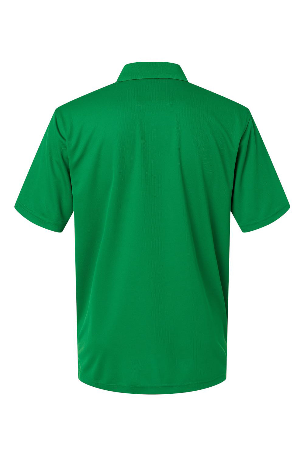 Paragon 100 Mens Saratoga Performance Mini Mesh Short Sleeve Polo Shirt Kelly Green Flat Back