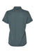 Paragon 104 Womens Saratoga Performance Mini Mesh Short Sleeve Polo Shirt Carbon Grey Flat Back