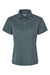 Paragon 104 Womens Saratoga Performance Mini Mesh Short Sleeve Polo Shirt Carbon Grey Flat Front