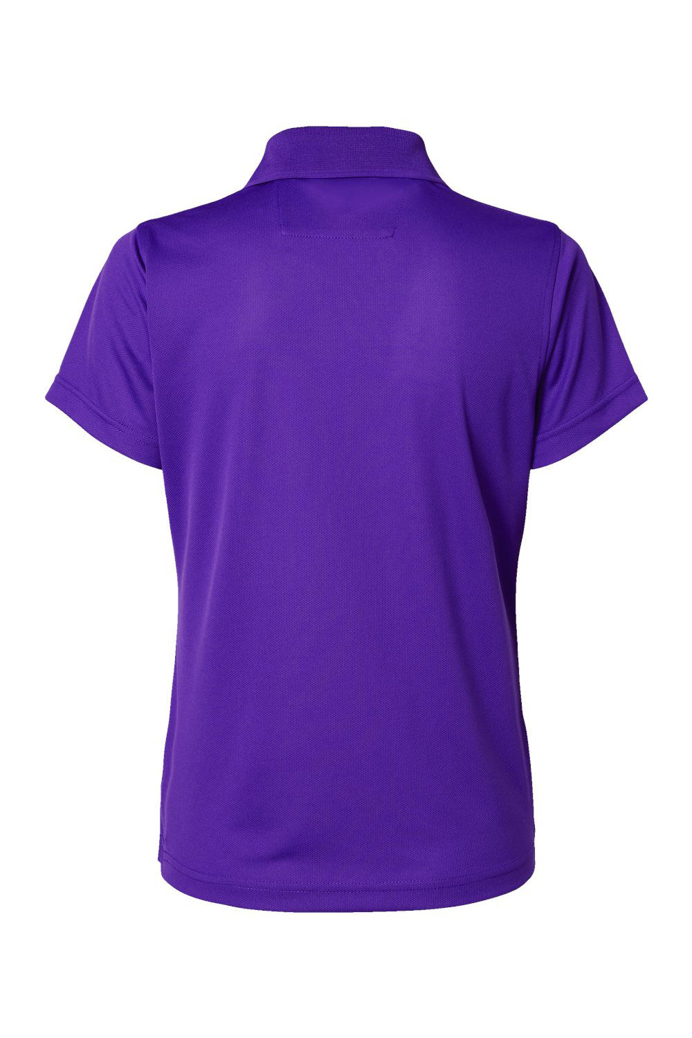 Paragon 104 Womens Saratoga Performance Mini Mesh Short Sleeve Polo Shirt Purple Flat Back