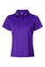 Paragon 104 Womens Saratoga Performance Mini Mesh Short Sleeve Polo Shirt Purple Flat Front