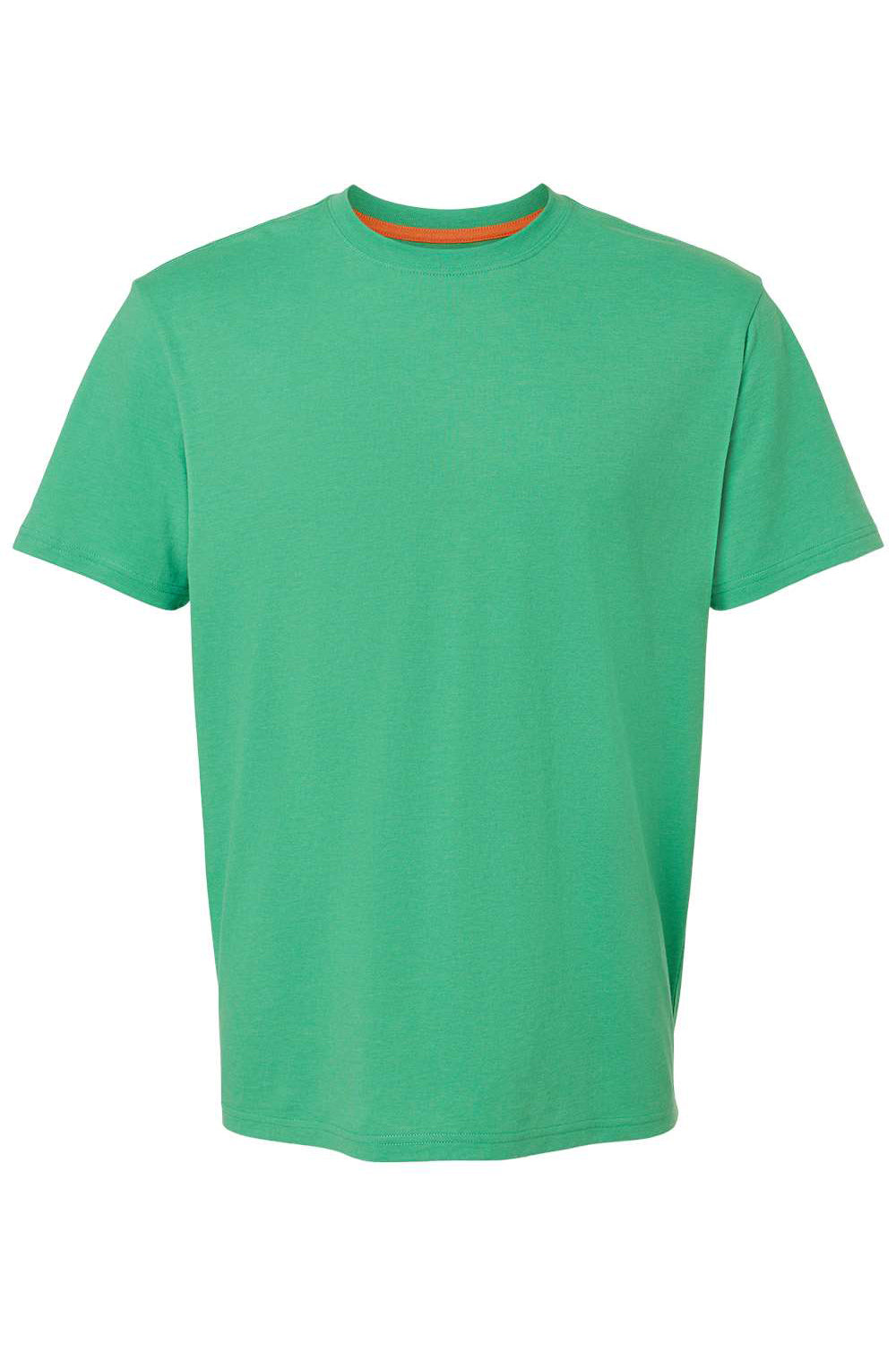 Kastlfel 2010 Mens RecycledSoft Short Sleve Crewneck T-Shirt Green Flat Front