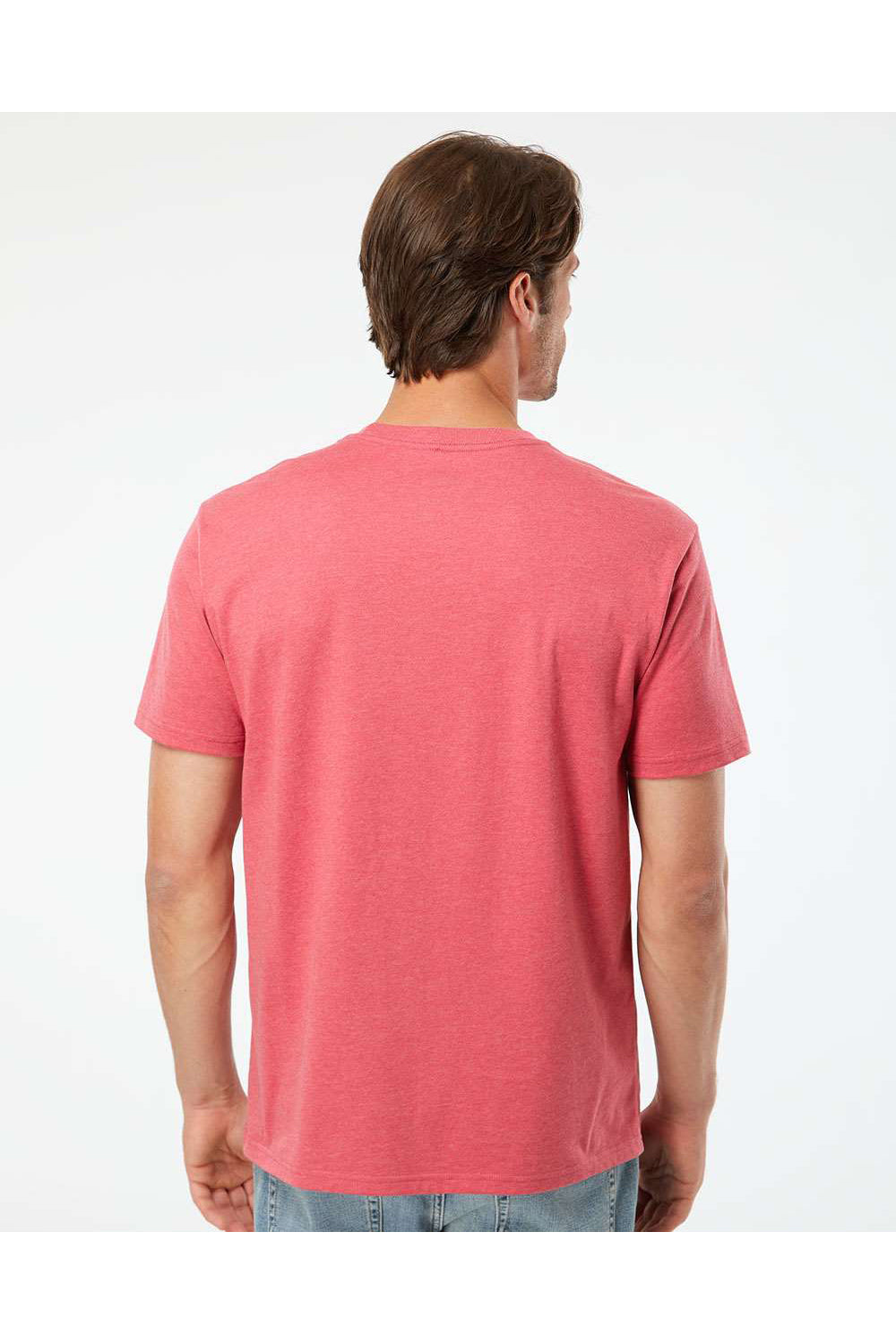 Kastlfel 2010 Mens RecycledSoft Short Sleve Crewneck T-Shirt Red Model Back