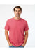 Kastlfel 2010 Mens RecycledSoft Short Sleve Crewneck T-Shirt Red Model Front