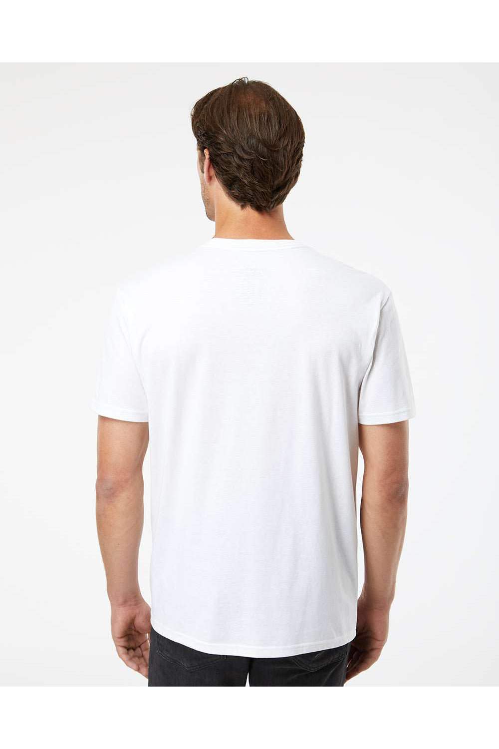Kastlfel 2010 Mens RecycledSoft Short Sleve Crewneck T-Shirt White Model Back