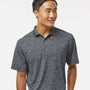 Paragon Mens Dakota Moisture Wicking Short Sleeve Polo Shirt - Heather Black - NEW