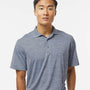 Paragon Mens Dakota Moisture Wicking Short Sleeve Polo Shirt - Heather Steel Grey - NEW