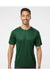 Paragon 200 Mens Islander Performance Short Sleeve Crewneck T-Shirt Hunter Green Model Front