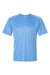 Paragon 200 Mens Islander Performance Short Sleeve Crewneck T-Shirt Bimini Blue Flat Front