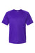 Paragon 200 Mens Islander Performance Short Sleeve Crewneck T-Shirt Purple Flat Front