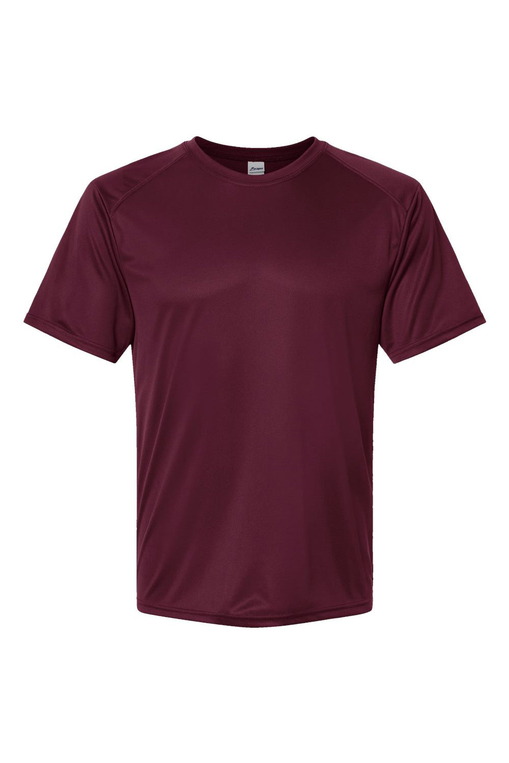 Paragon 200 Mens Islander Performance Short Sleeve Crewneck T-Shirt Maroon Flat Front