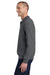 Jerzees 995M/995MR Mens NuBlend Pill Resistant Fleece 1/4 Zip Sweatshirt Charcoal Grey Model Side