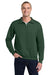 Jerzees 995M/995MR Mens NuBlend Pill Resistant Fleece 1/4 Zip Sweatshirt Forest Green Model Front