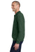 Jerzees 995M/995MR Mens NuBlend Pill Resistant Fleece 1/4 Zip Sweatshirt Forest Green Model Side