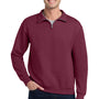 Jerzees Mens NuBlend Pill Resistant Fleece 1/4 Zip Sweatshirt - Maroon