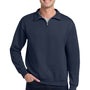 Jerzees Mens NuBlend Pill Resistant Fleece 1/4 Zip Sweatshirt - Navy Blue