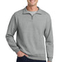 Jerzees Mens NuBlend Pill Resistant Fleece 1/4 Zip Sweatshirt - Oxford Grey